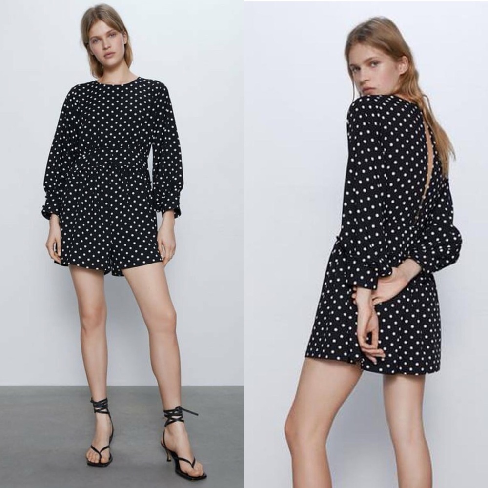 Zara Polka Dot Playsuit Romper